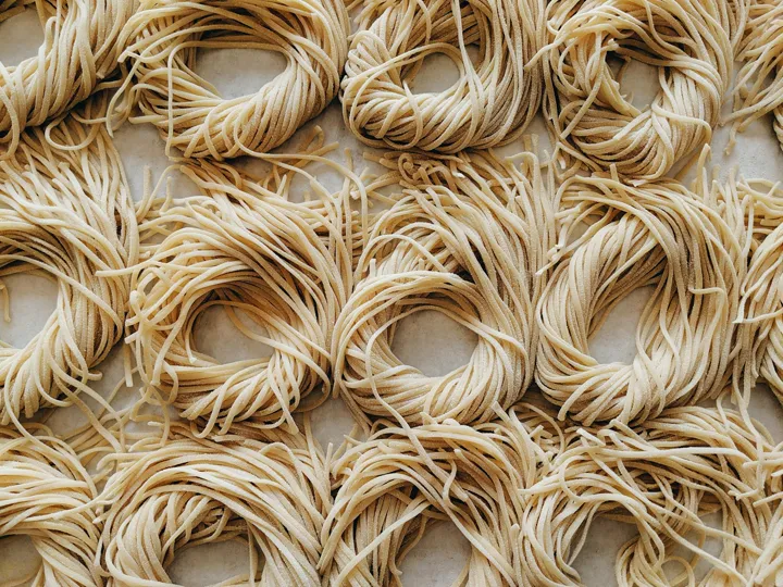 An assortment of dried pasta shapes