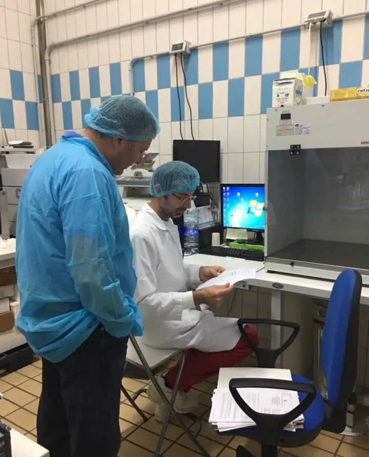 Touring a production facility